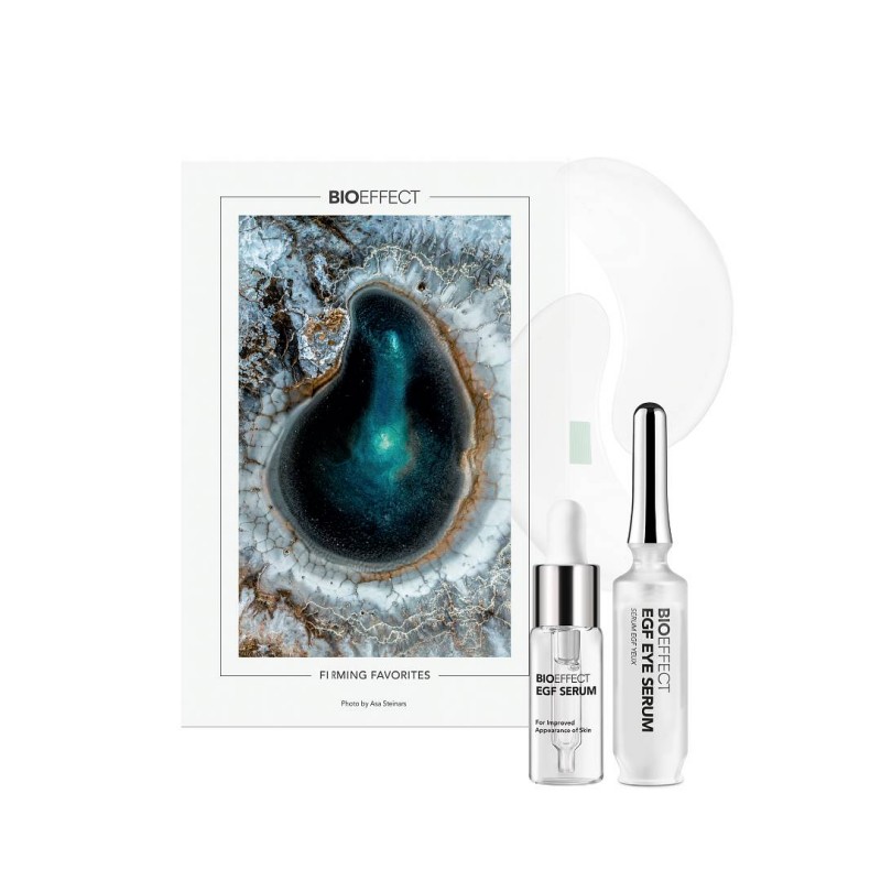 Darilni set Firming Favorites Holiday Gift Set je idealen še posebej za vse, ki želijo zmanjšati zabuhlost in temne podočnjake ter ciljati na znake staranja kože, kot so gube, drobne linije in izguba čvrstosti kože.