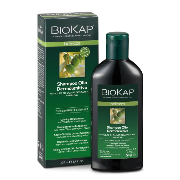 Biokap pomirjujoč oljčni šampon