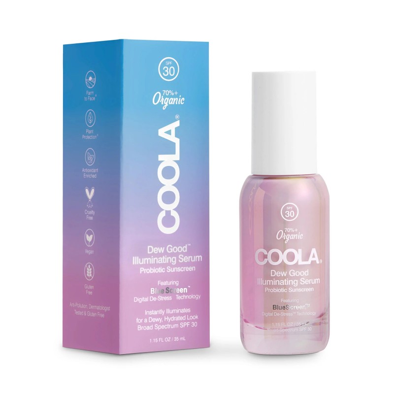 Coola Dew Good Illuminating Serum Sunscreen with Probiotic Technology SPF 30