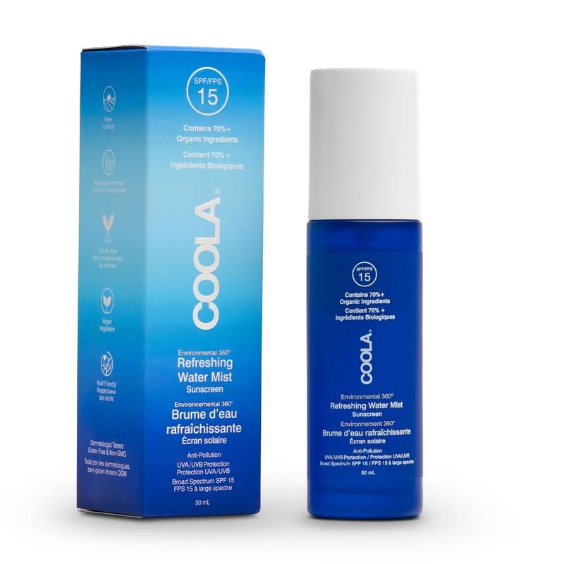 Coola Full Spectrum 360 Refreshing Water Mist Organic Face Sunscreen SPF 18