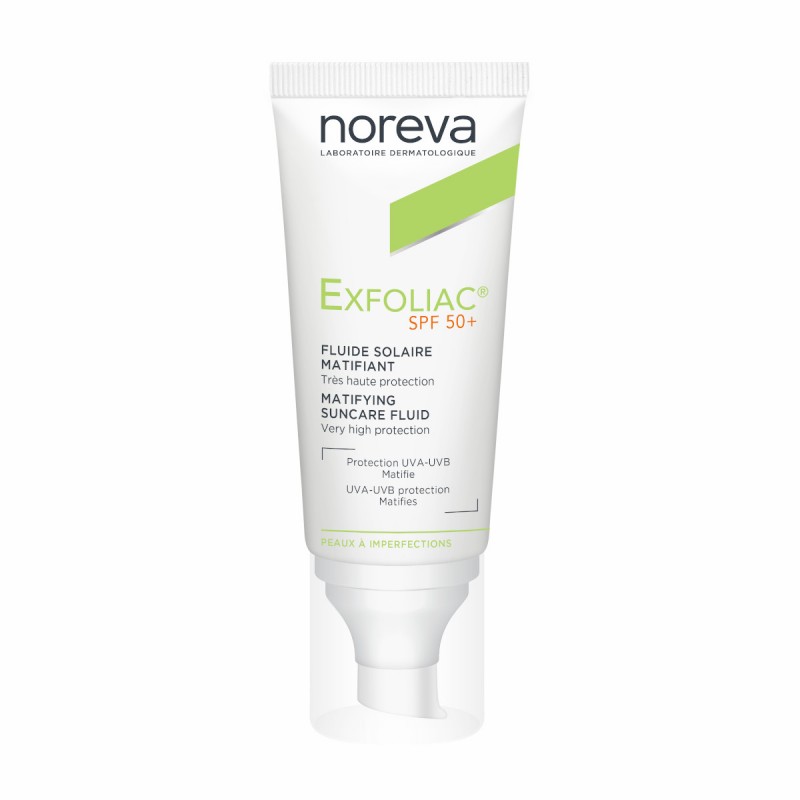 Exfoliac zaščitni matirajoč fluid za obraz z ZF 50+